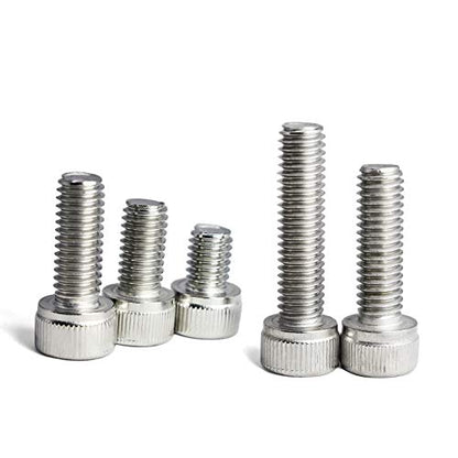 M6 x 8/12/ 16/20/ 25mm Socket Head Screws M6 Bolts 304 Stainless Steel Machine Metric Hex Socket Screw, 50PCS - size: M6 x 8/12/16/20/25mm