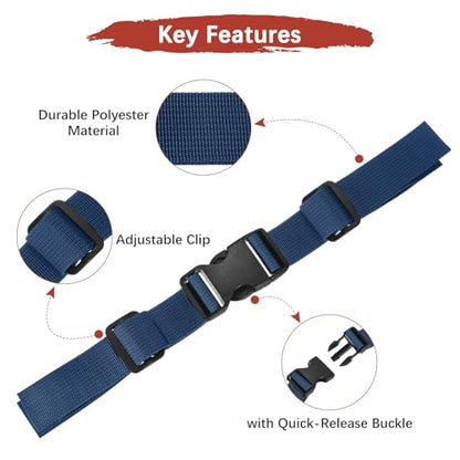 Backpack Chest Strap Adjustable Sternum Straps for Backpack Replacement & Hiking & Jogging - color: Navy Blue