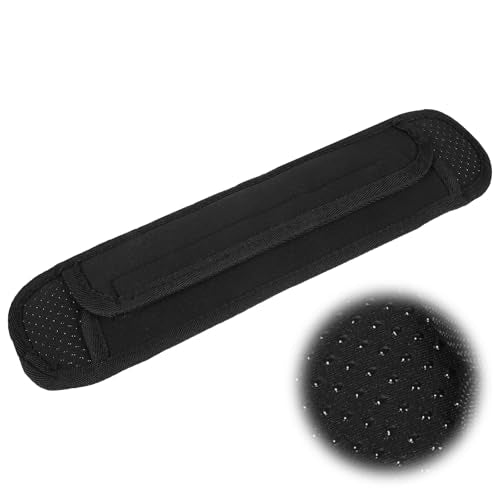 Strap Cushion for Bag Universal Shoulder Strap Pad for Bags Black Large Breathable Shock Absorption for Bag, Messenger Bags, Backpacks and Purse Non-Slip Thick Cushion with Foam | Black Large Breathable Shock Absorption for Bag, Messenger Bags, Backpacks