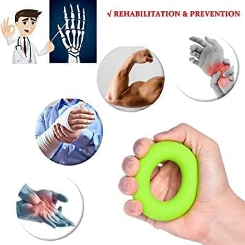 Finger Exerciser, Hand Grip Strengthener, Grip Strength Trainer (6 PCS)*New Material*Forearm Grip Workout, Finger Stretcher, Relieve Wrist Pain, Carpal Tunnel, Trigger Finger, Mallet Finger