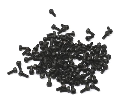 iexcell 100 Pcs M2.5 x 6mm Thread Pitch 0.45 mm Alloy Steel 12.9 Grade Hex Socket Head Cap Screws Bolts Kit, Black Oxide Finish - size: M2.5 x 6mm