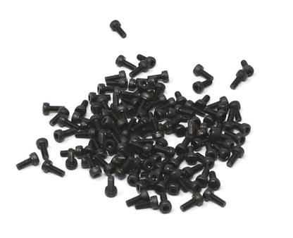 iexcell 100 Pcs M2.5 x 6mm Thread Pitch 0.45 mm Alloy Steel 12.9 Grade Hex Socket Head Cap Screws Bolts Kit, Black Oxide Finish - size: M2.5 x 6mm