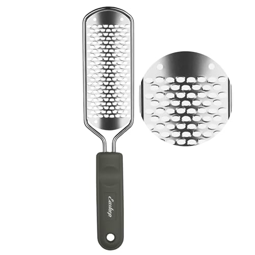 Foot File Foot Scrubber Pedicure - Callus Remover for Feet Easkep Professional Grater Rasp Foot Scraper Corns Callous Removers Cracked Dead Skin Remover for Dry and Wet Feet (Grey Green) - color: Grey Green
