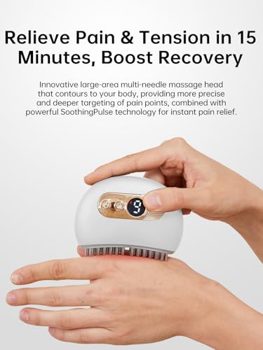 Hand Massager with Heat and Vibration – Electric Wrist and Elbow Massager for Carpal Tunnel, Arthritis, Tendonitis, Thumb & Joint Pain Relief (White)