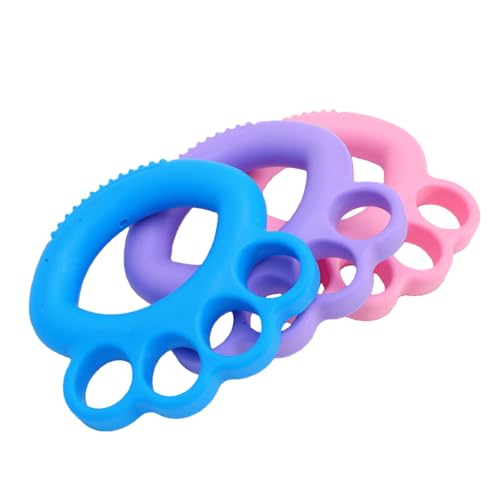 Socobeta Hand Grip Strengthener 3pcs Finger Exerciser Set Portable Design for Climbers Athletes TPE 10lbs 20lbs 30lbs