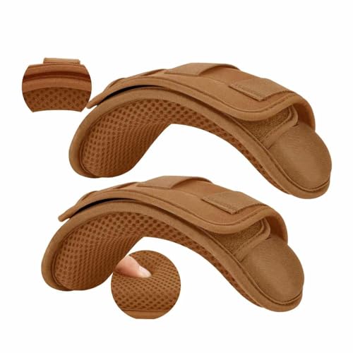 ZINZ 2-Pack Professional Tactical Shoulder Pad, Ultra-Thick & Breathable Cushion for Vest Shoulder Straps and Backpacks, Comfort & Durable - color: Khaki