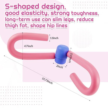 Women Fitness Exercise Equipment Trainer Set Pedal Resistance Band | Leg Arm Thigh Resistance Bands, Women Fitness Workout Equipment, Pedal Resistance Band with Handle, Yoga Pilates Body Fitness - color: Pink