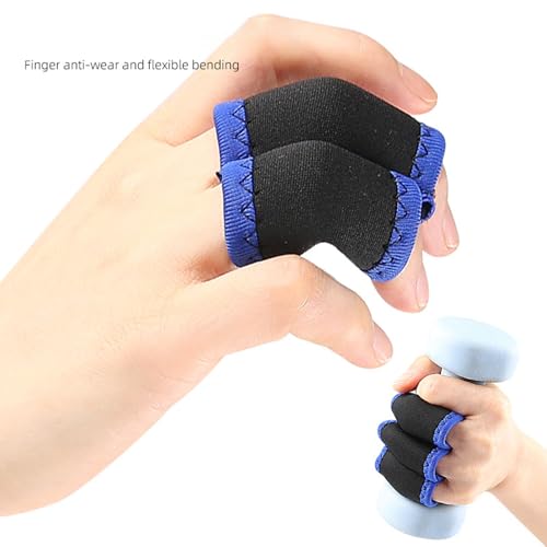 Finger Guards Protections Gear for Impacts Absorption During Highly Intensity Training for Basketball Climbing Training Fabric Finger Sleeves - color: Two fingers