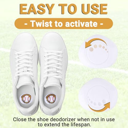 Knixmax Sneaker Deodorizer Shoe Odor Eater Balls Gym Bag Freshener 12 Packs