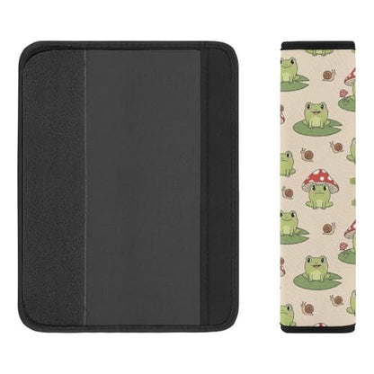 2 Pack Cute Mushroom Frogs Seat Belt Shoulder Pad Universal Soft and Comfortable Shoulder Protector for Kids, Most Cars, Pressure Relief - color: Pattern 347