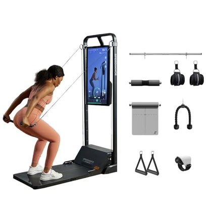 Speediance Gym Monster Smart Home Gym, Multifunctional Strength Training Machine, Smith Machine Power Cage Workout Station, Squat Rack Cable Machine, Full Body Fitness Equipment for Home Workout - style: Gym Monster Max