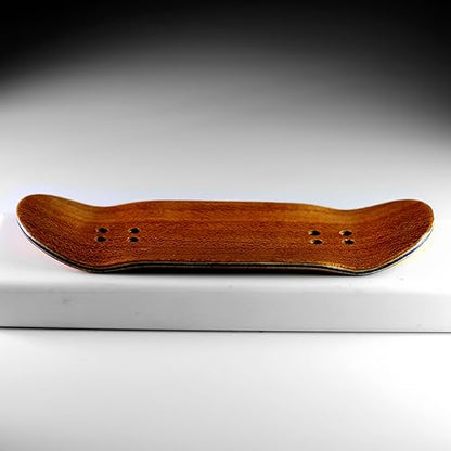 9.0 Fingerboards Deck (Jack Ma Same Style 5-Layer Maple Style “Fan Team) 99x34mm Brown Deck - color: Jack Ma Same Style "Fan Team Maker Festival" 98x35mm