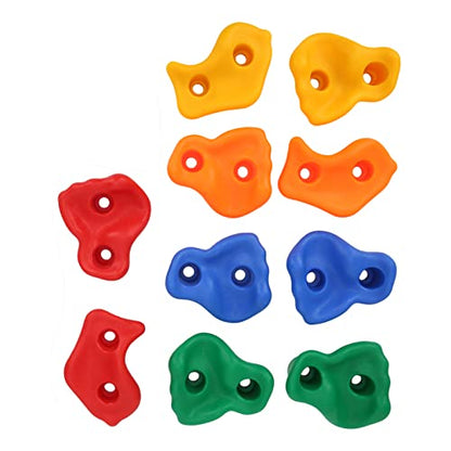 YOUTHINK Rock Climbing Holds Children's Climbing Holds Rock Climbing Holds Set of 10 for Kids with Hardware Easy Installation Climbing Sport Climbing