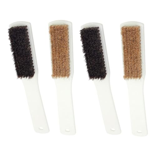 4pcs Walnut Rock Cleaning Brush Handheld Tool Sturdy Boar Hair Bristles for Chalk Removal Lightweight and Portable Climbing Accessory for Sports Enthusiasts