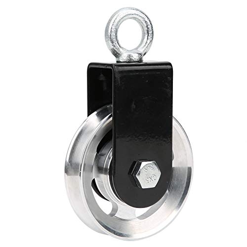 Stainless Steel Pulley Mute Hanging Wheel DIY Accessory for Fitness Equipment Bracket