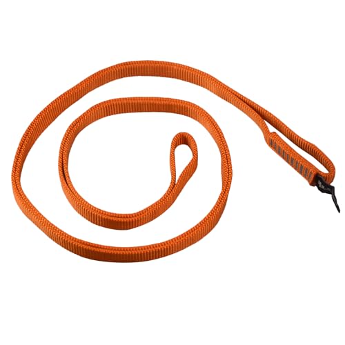 16mm Tubular Webbing EN566 Nylon Straps | 23kN/5171lbs Webbing Sling Runner for Tree Work, Climbing, Rigging, Positioning, Ziplining, Anchoring - color: Orange, size: 120cm / 48inch | Pack of 1