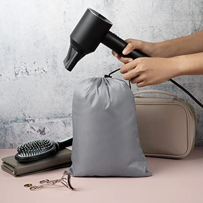 PALTERWEAR Drawstring Bag with Toggle - Nylon Cinch and Ditty Pouch Six-Pack (Gray, 8 x 11 Inch, Set of 6) - color: Gray, size: 8 x 11 Inch