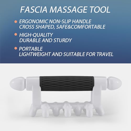 Fascia Massage Tool Blaster for Cellulite - Trigger Points - Muscle Relaxation,Handheld Myofascial Release Tool for Every Part of The Body - color: Black