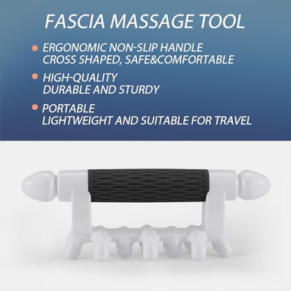 Fascia Massage Tool Blaster for Cellulite - Trigger Points - Muscle Relaxation,Handheld Myofascial Release Tool for Every Part of The Body - color: Black