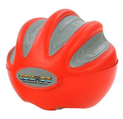CanDo 10-1991 Digi-Squeeze Hand Exerciser, Large, Red, Light - color: Red: Light, size: Large