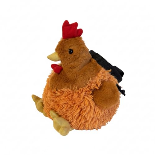 Chicken Rock Climbing Chalk Bag, Stylish Bouldering Chalk Bucket with Drawstring Closure, Adjustable Waist Belt - style: Brown chicken