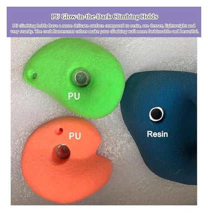 Climbing Kit,Climbing Holds, Set of 5 Screw-On Rock Climbing Holds, Random Style Climbing Grab Rocks, Home School Rock Climbing Wall(5pcs-Solid Wall Installation) - size: 5pcs-Solid wall installation