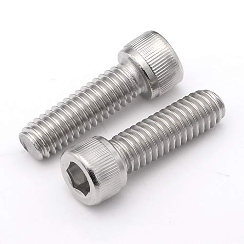 1/4-20 x 1/2", 5/8", 3/4", 7/8", 1" Socket Head Cap Screws, Stainless Steel 18-8 (304), Bright Finish, Fully Threaded, Allen Hex Drive, 50 PCS - size: 1/4-20 x 1/2", 5/8", 3/4", 7/8", 1" (50 PCS)