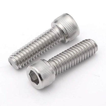 1/4-20 x 1/2", 5/8", 3/4", 7/8", 1" Socket Head Cap Screws, Stainless Steel 18-8 (304), Bright Finish, Fully Threaded, Allen Hex Drive, 50 PCS - size: 1/4-20 x 1/2", 5/8", 3/4", 7/8", 1" (50 PCS)