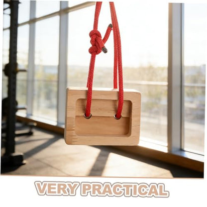 BESPORTBLE 2pcs Wooden Rock Climbing Fingerboard Set for Grip Strength Training, Portable Climbing Hangboard with Incremental Depth Pockets, Indoor and Outdoor Finger Trainer for Climbers
