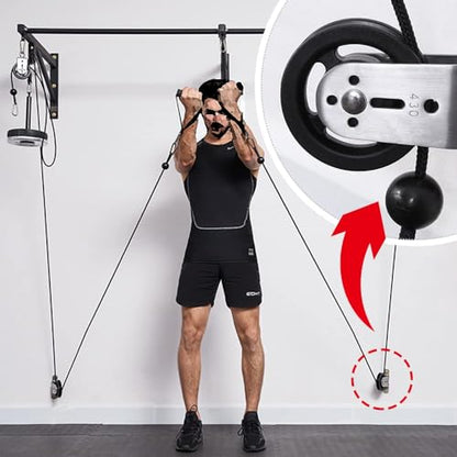 CNQLIS Gym Pulley Blocks,3.46in/90mm Wall Mount Fixed Pulley Wheel Rotation 180 Degree,for Gym Pulley System, Gym Equipment, DIY Home Projects(2 Pcs) - size: 3.46”,2 pcs