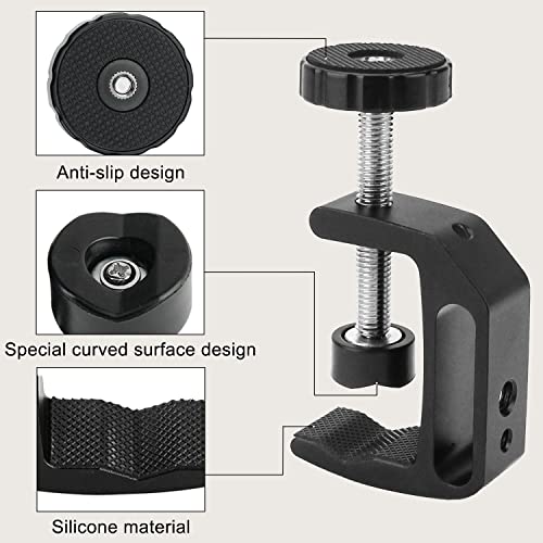 Universal C-Clamp With 1/4 And 3/8 Thread Hole For Desktop Mount Holder LCD Monitor Flash Desks Carts Benches Worktables (2)