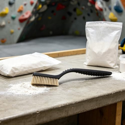 2pcs Climbing Brush: Bouldering Chalk Removal, Pocket Bristled Brush with Long Handle for Rock Hold Cleaning, Gym Training Equipment Maintenance