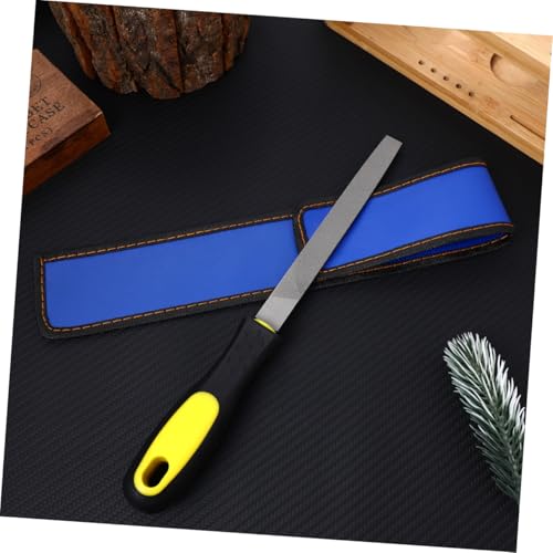 UEETEK 6-inch Hardened Steel File Flat Metal File Sharpening Tools with Comfortable Hand Grip Handles