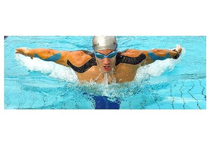 FlexU Kinesiology Tape Bulk Pack pre-Cut or Continuous - color: Black continuous