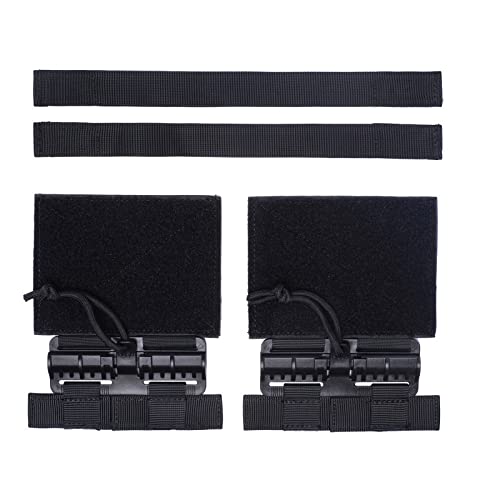 Tactical MOLLE Vest Quick Release Buckle Set Fast Fit Molle Side Belt Cummerbund Straps for JPC CPC NCP XPC 420 Vest - color: Black