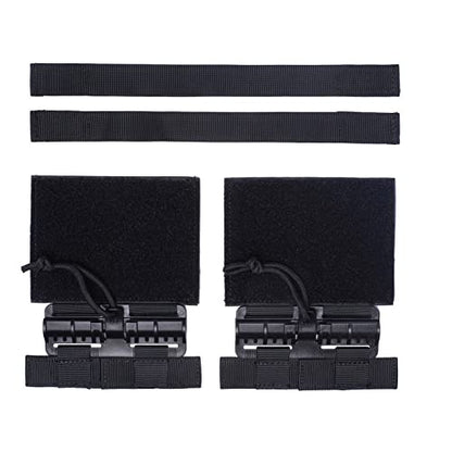 Tactical MOLLE Vest Quick Release Buckle Set Fast Fit Molle Side Belt Cummerbund Straps for JPC CPC NCP XPC 420 Vest - color: Black