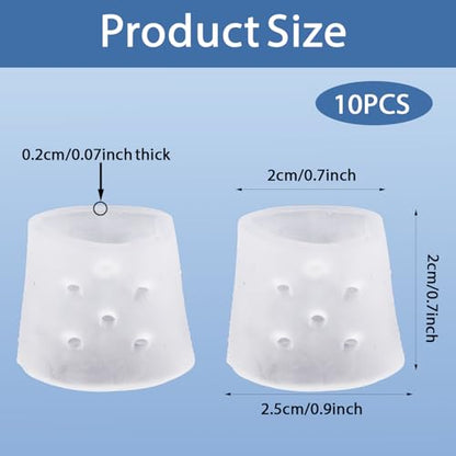 Silicone Finger Callus Protectors, Anti-Skin Picking Prevention Finger Cot Covers, Finger Caps for Dermatillomania & Cuticle, Reusable for Writing Sports & DIY Activites,10 Pcs | stop nail biting