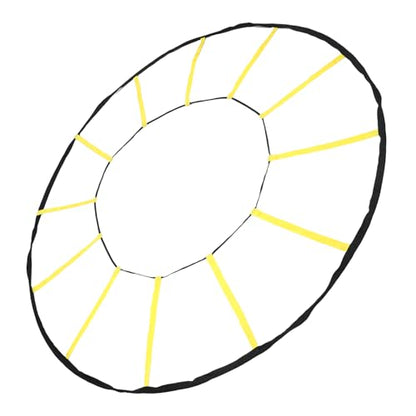 Dioche Circular Ladder for Soccer Basketball Football Training - 12 Rung Nylon Speed Trainer to Improve Footwork Coordination
