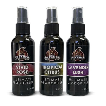 Shoe Deodorizer Spray - Shoe Refresher: Lavender Lush, Vivid Rose & Tropical Citrus - Shoe Odor Eliminator for Sneakers, Gym Bags & Lockers - Women’s Deodorant Spray by Combat Cleaner