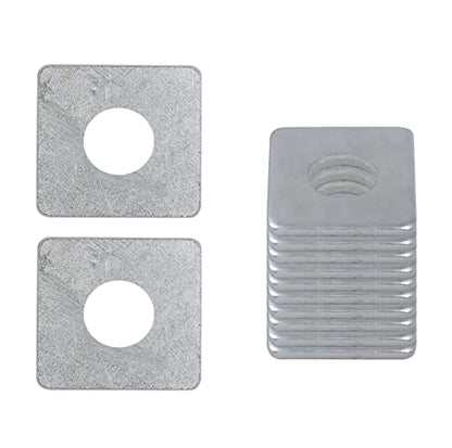 50 Pcs Galvanized Square Washer Plate Fastener Hardware 1/2(ID) X 3/2 X3/2 (Square OD) X 1/7 (THK) inch for 7/16 Bolt - size: 1/2(ID) X 3/2 X3/2 (Square OD) X 1/7 (THK), style: Galvanized