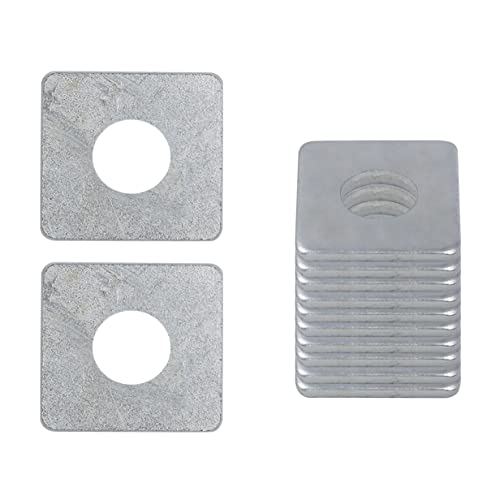 50 Pcs Galvanized Square Washer Plate Fastener Hardware 1/2(ID) X 3/2 X3/2 (Square OD) X 1/7 (THK) inch for 7/16 Bolt - size: 1/2(ID) X 3/2 X3/2 (Square OD) X 1/7 (THK), style: Galvanized