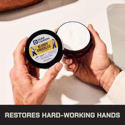 Duke Cannon Bloody Knuckles Hand Repair Balm - Unscented Moisturizer for Hardworking Hands, Repair and Revitalize Dry, Cracked Skin (5 oz. - 1 Pack) - size: 5 Ounce (Pack of 1)