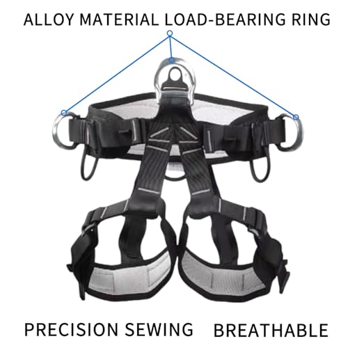 Tree Climbing Gear, Tree Climbing Spikes， with Adjustable Climbing Straps and Steel Core Flip Line Arborist Equipment for Climbers, Hunting, Fruit Picking Tree Climbing Equipment - size: Tree Climbing Kit Orange B