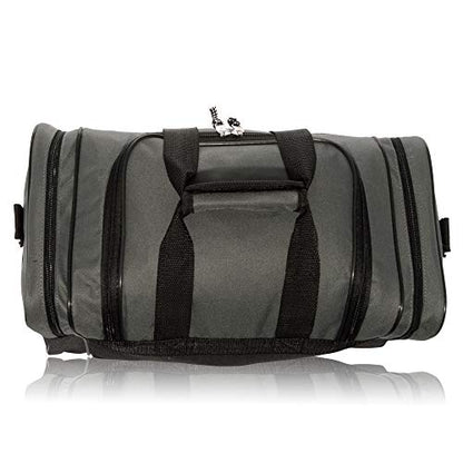 DALIX 17" Blank Duffle Bag Duffel Bag Travel Size Sports Durable Gym Bag - color: Gray
