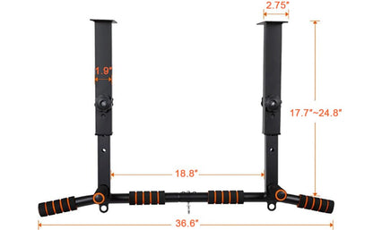 Height Adjustable Pull Up Bar, Heavy Duty Pull Up Bar, BarMount, Ceiling Mount, StrengthTraining Equipment for Home, Gym, Strength Training(Maximum (Ceiling mounted)