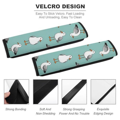 2PCS Seagull Car Seat Belt Pad Universal Fit Seat Belt Covers Cushion for Kids, Car Seats Pushchair Strollers High Chair Pushchair, Easy Install (No Tool) - color: Pattern 579