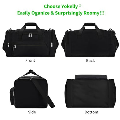 Sports Duffel Bag 26 Inch Travel Gym Duffle - Black - color: Black, size: 26 inch - 1.0