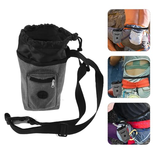 VANZACK Gym Pouch Chalk Bag Chalk Bag for Bouldering with Zippered Pocket Oxford Cloth