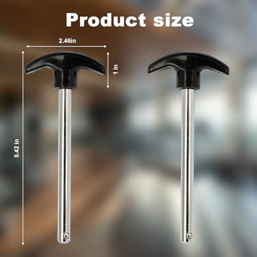 2 Pcs Weight Stack Pin, Gym Pin Tensile 3/8 Inch Diameter 4.4 Inch