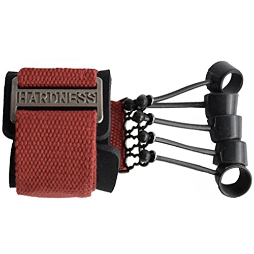 Hand Exerciser, Finger and Hand Extensor Trainer with Resistance Band for Strengthening Finger Flexion Extension Training, Ergonomic Design, High Grade Material, 20lbs 40lbs 60lbs - color: Red 60 pounds